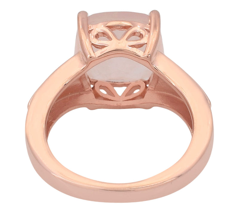 Affinity Gems Solitaire Cushion Gemstone Ring,14K Gold Plated — View 3
