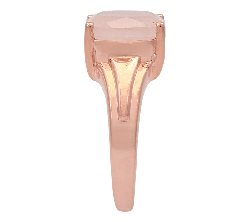 Affinity Gems Solitaire Cushion Gemstone Ring,14K Gold Plated — View 4