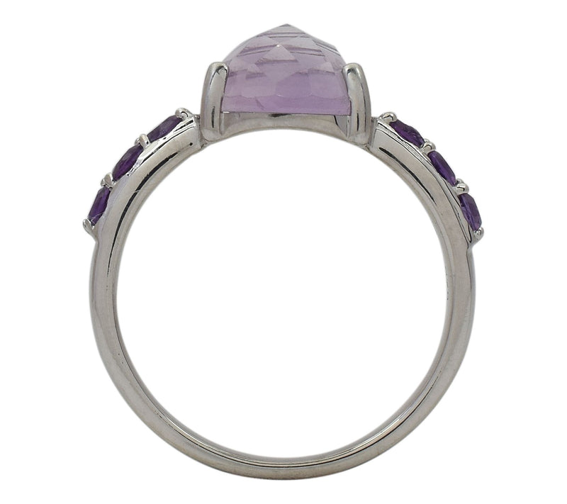 Affinity Gems Multi-Gemstone Checkerboard Ring,Sterling — View 3