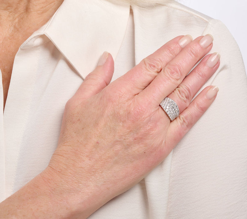 JEN by Jennifer Miller Pave Lab Grown Diamond Saddle Ring, 2.50ct — View 7