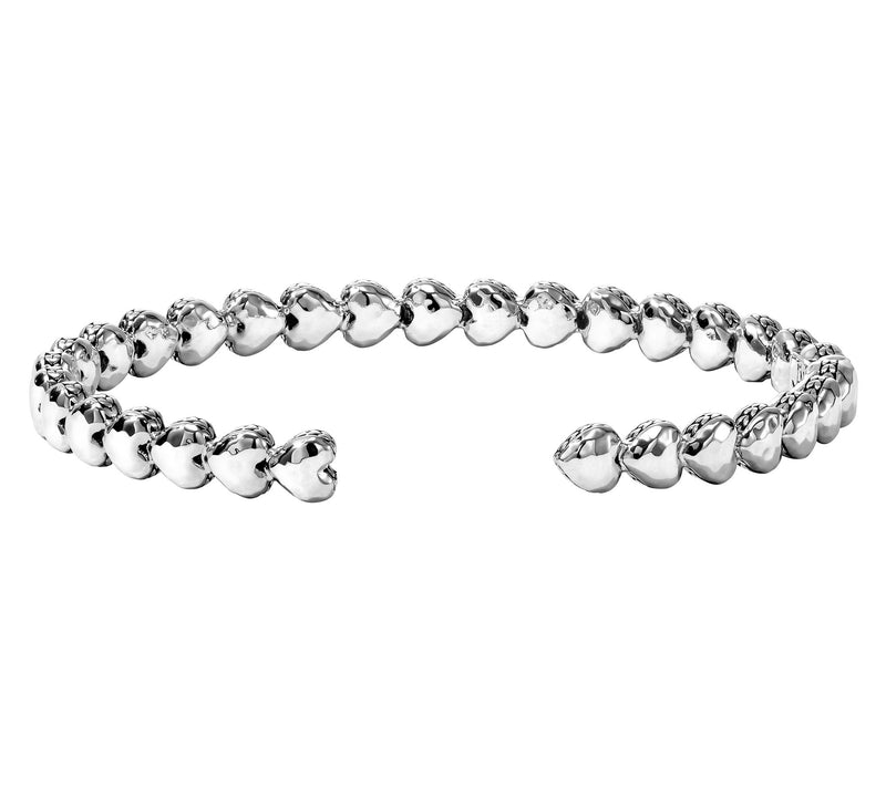 JAI Sterling Silver Symbols of Love Cuff, 20.5g — View 5