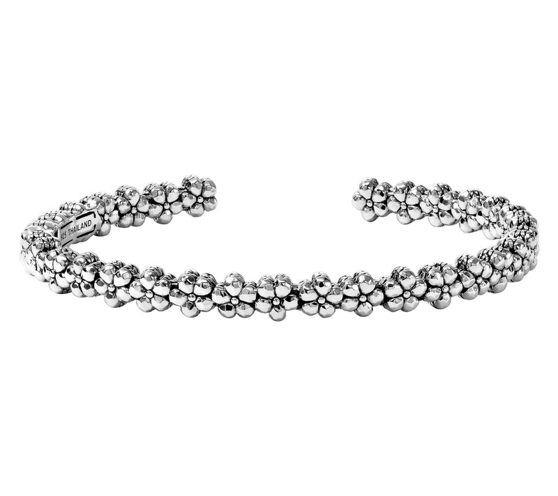 JAI Sterling Silver Symbols of Love Cuff, 20.5g — Main view