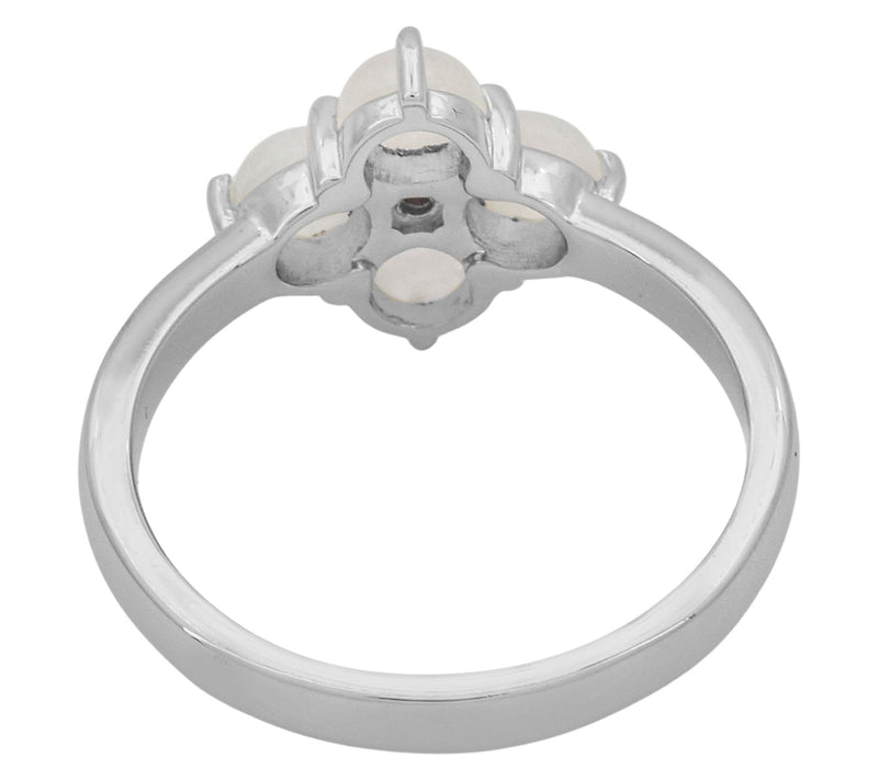 Affinity Gems Moonstone & Amethyst Ring, Sterling Silver — View 3