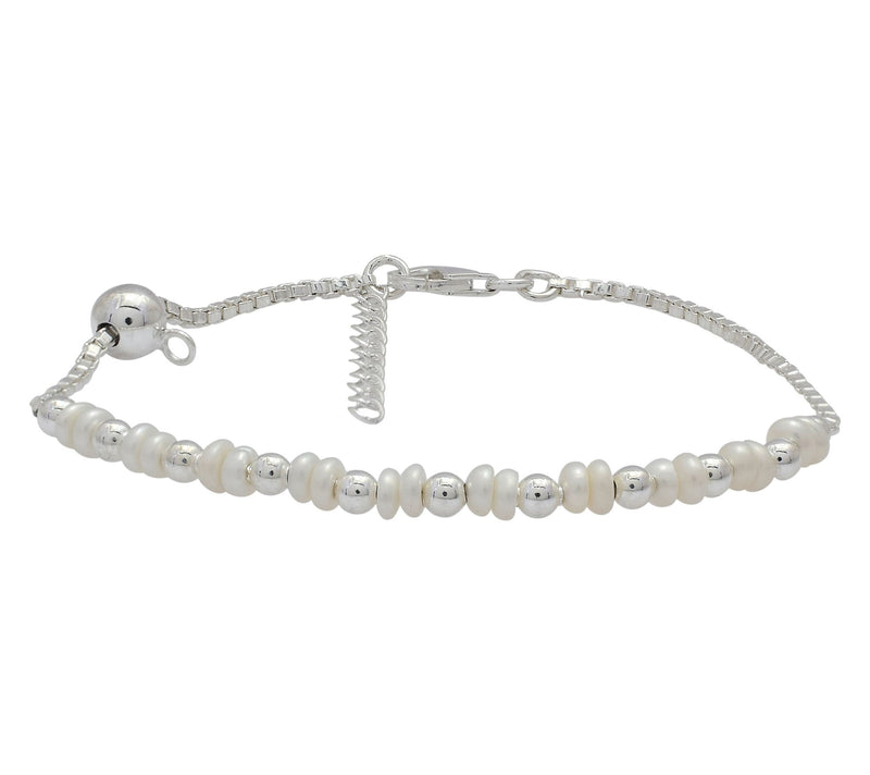 Affinity Cultured Pearl Bracelet, Sterling Silver — Main view