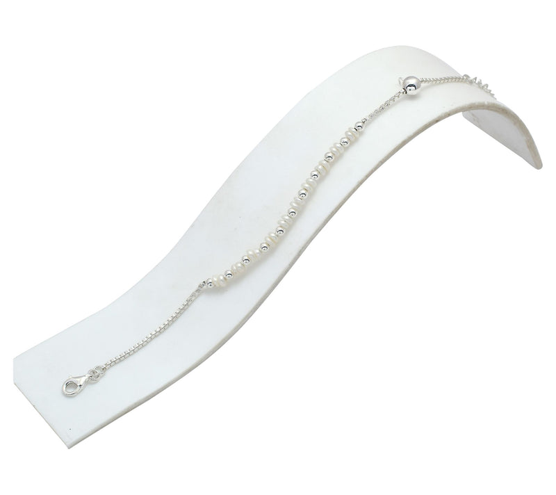 Affinity Cultured Pearl Bracelet, Sterling Silver — View 2