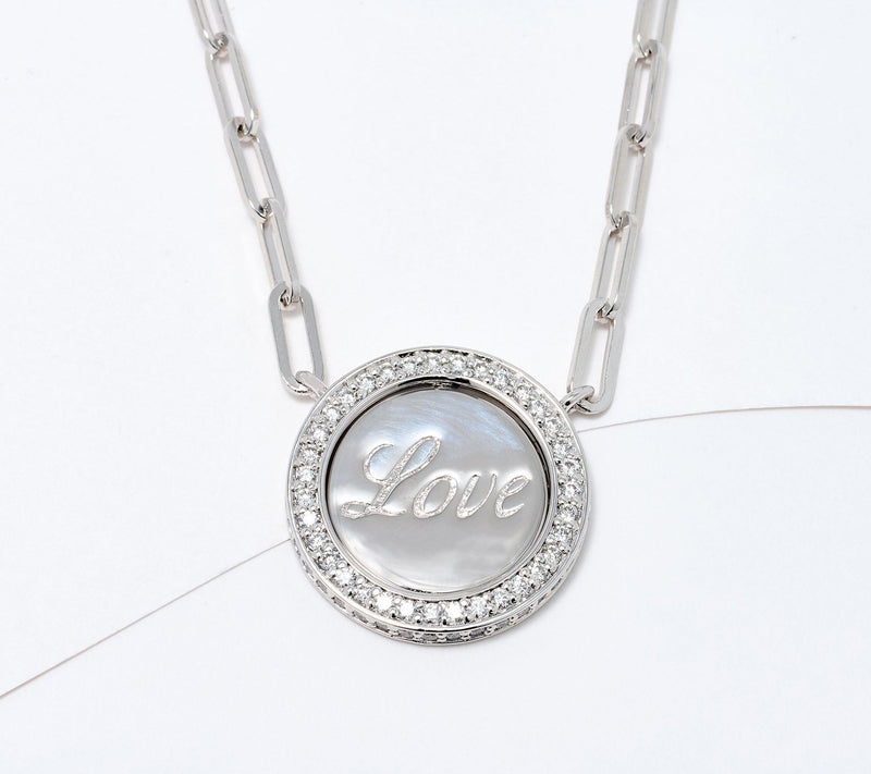 JEN by Jennifer Miller Pave Lab Grown Diamond Initial Necklace — View 17