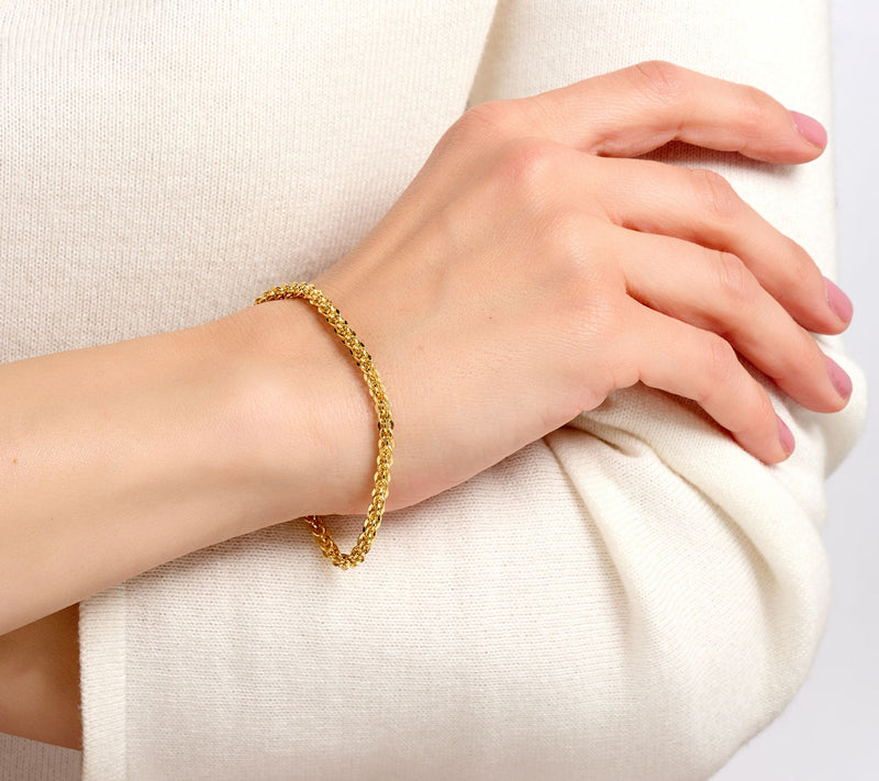 UltraFine 950 Silver Basket Rope Magnetic Clasp Bracelet — View 5