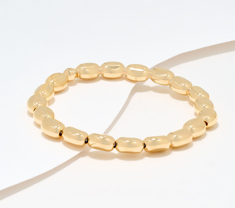UltraFine 950 Silver Nugget Stretch Bracelet — View 8