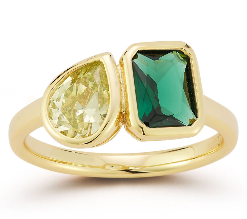 Rachel Zoe Pear & Radiant Cut Ring, Sterling — View 9