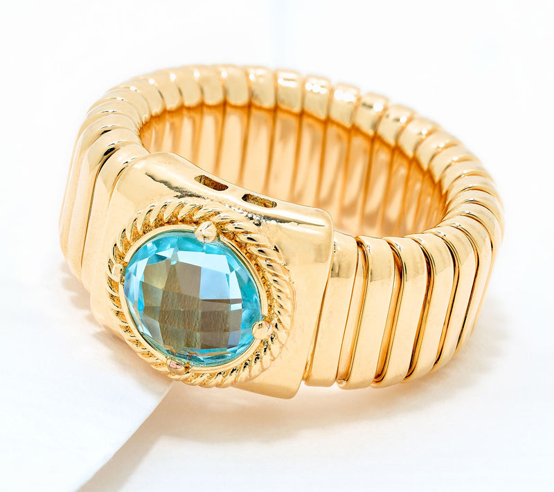 David Markstein Bronze Debut Gemstone Tubogas Ring — View 9