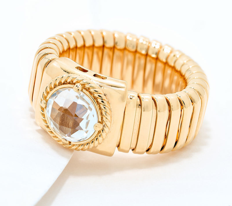 David Markstein Bronze Debut Gemstone Tubogas Ring — View 10
