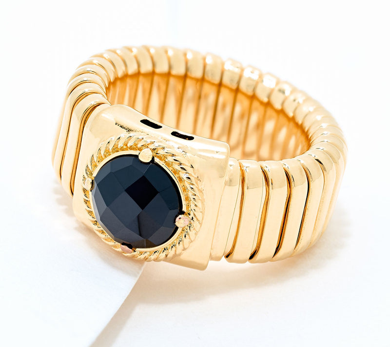 David Markstein Bronze Debut Gemstone Tubogas Ring — View 11