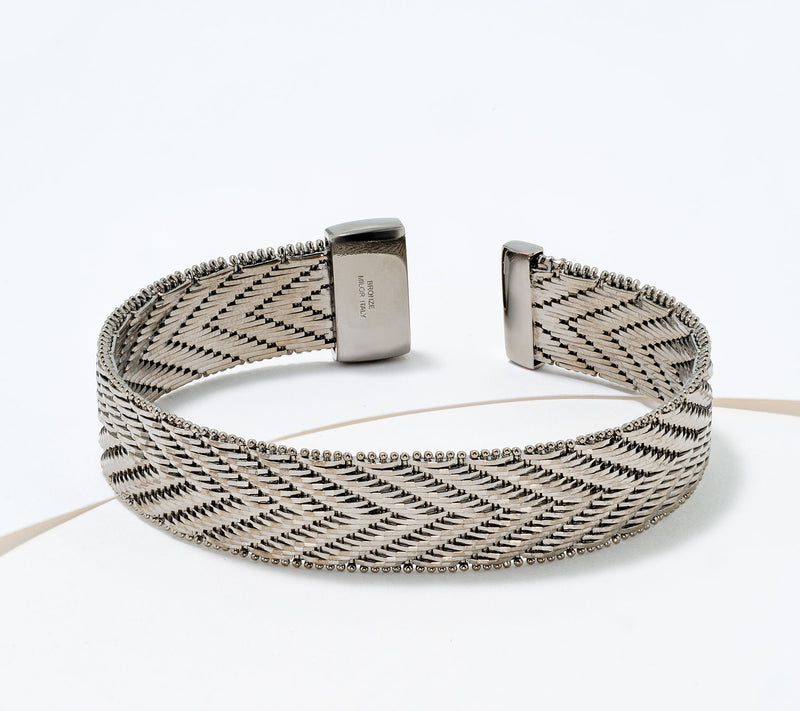David Markstein Bronze Premiere Riccio Magnetic Clasp Bracelet — View 9