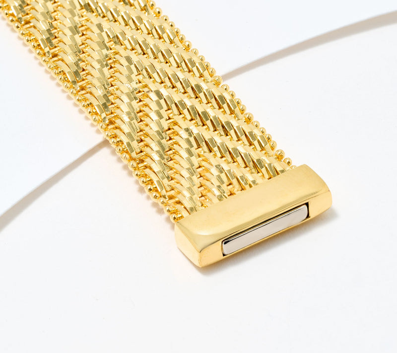 David Markstein Bronze Premiere Riccio Magnetic Clasp Bracelet — View 2