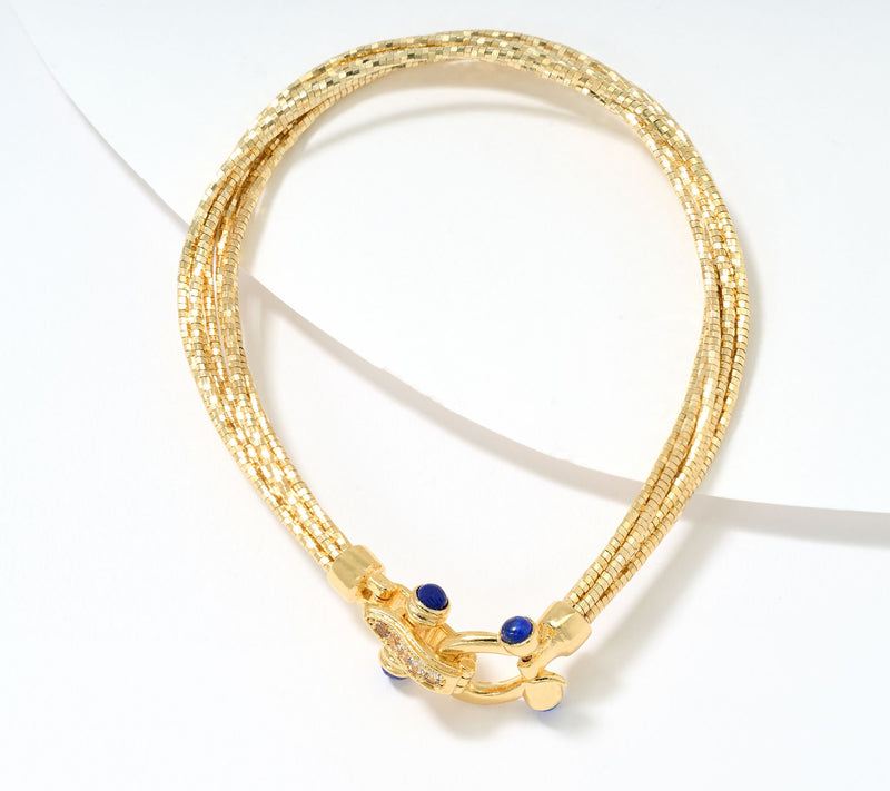 David Markstein Bronze Multi-Strand Omega Bracelet w/ Buckle Clasp — View 11