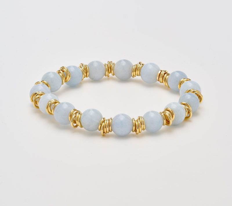 David Markstein Bronze Gemstone Bead & Rondels Stretch Bracelet — View 5