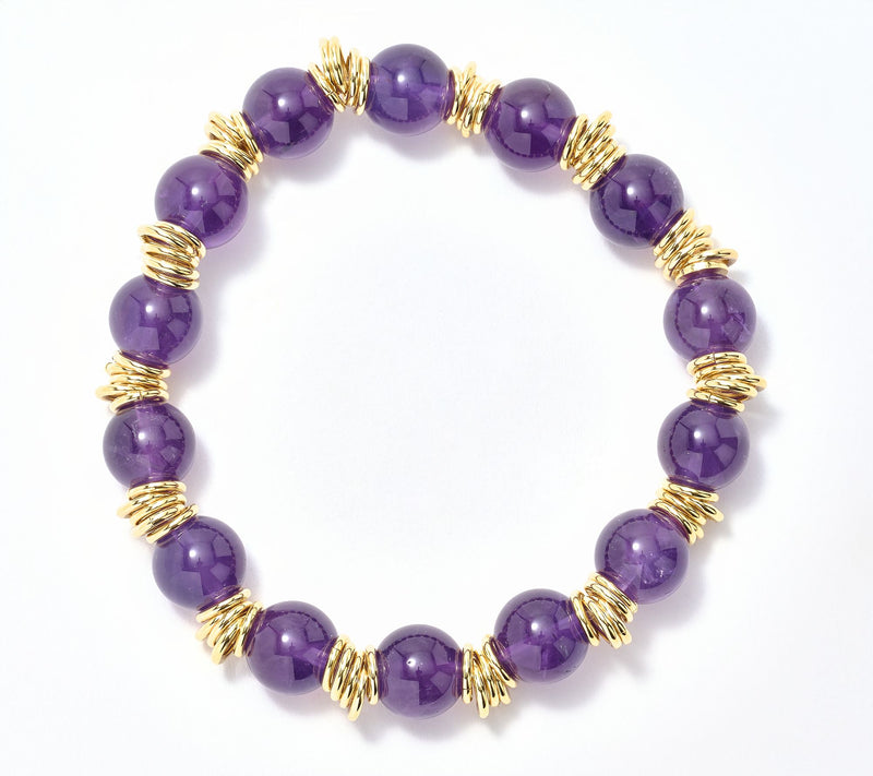 David Markstein Bronze Gemstone Bead & Rondels Stretch Bracelet — View 7
