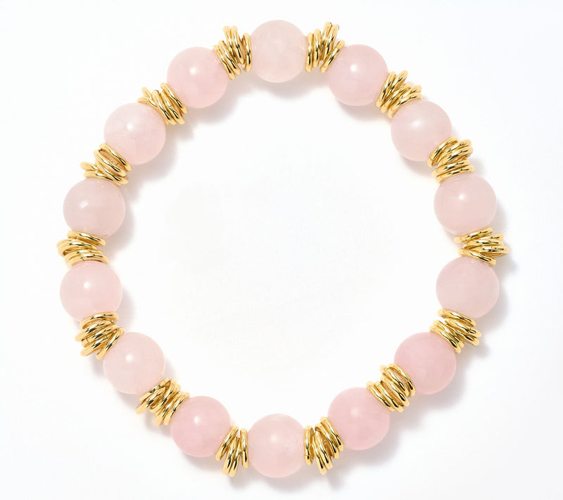 David Markstein Bronze Gemstone Bead & Rondels Stretch Bracelet — View 15