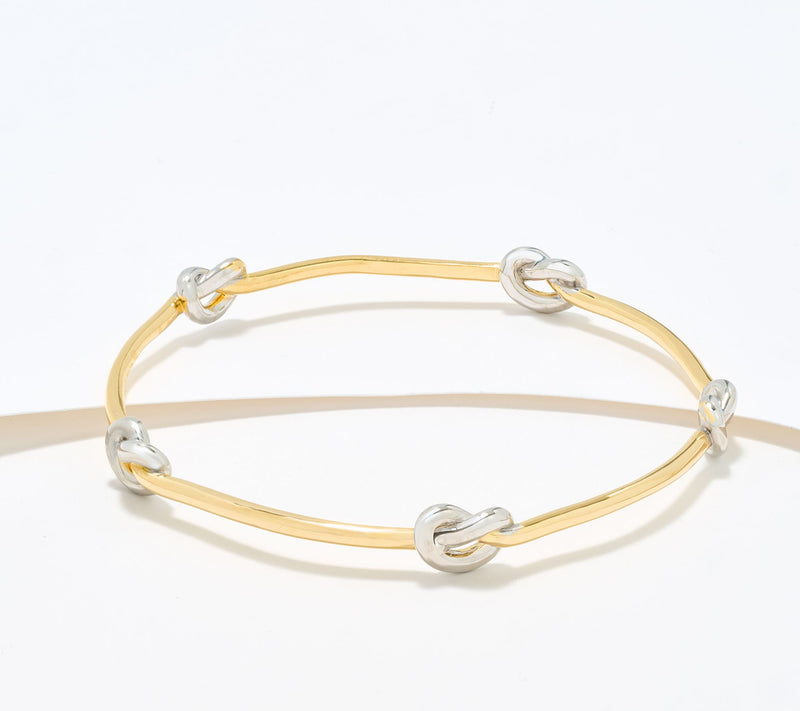 David Markstein Bronze Dimensional Love Knot Slip on Bangle — Main view