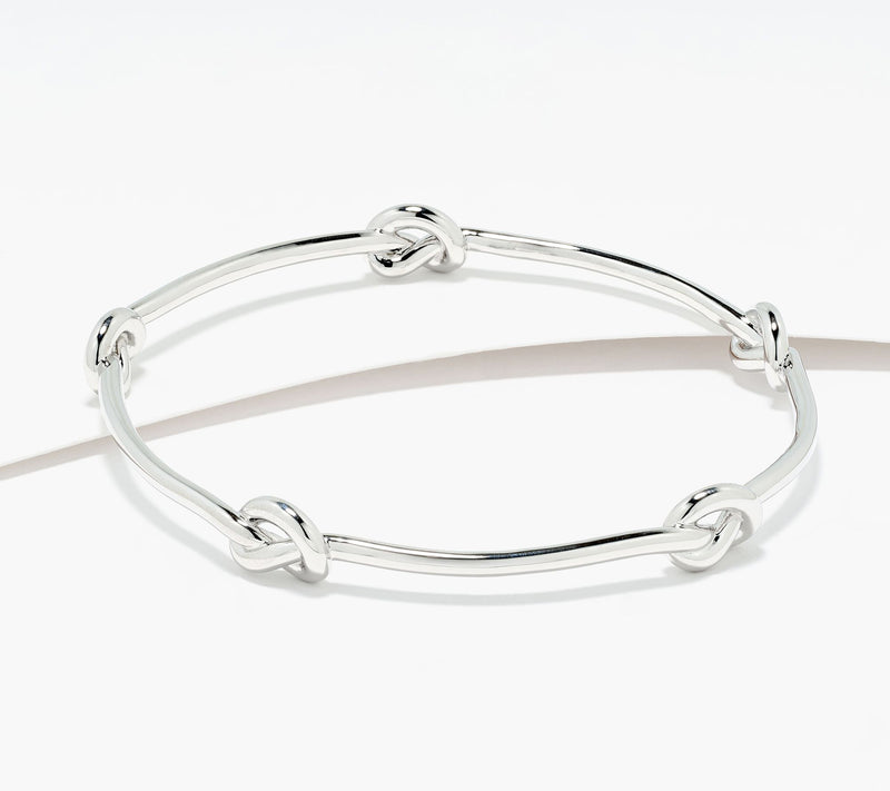 David Markstein Bronze Dimensional Love Knot Slip on Bangle — View 4