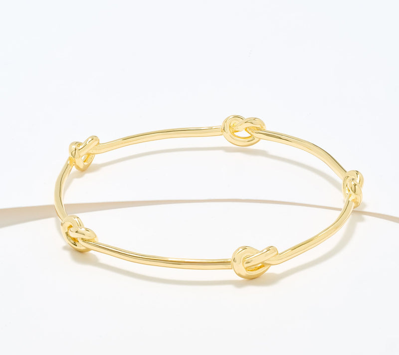 David Markstein Bronze Dimensional Love Knot Slip on Bangle — View 18