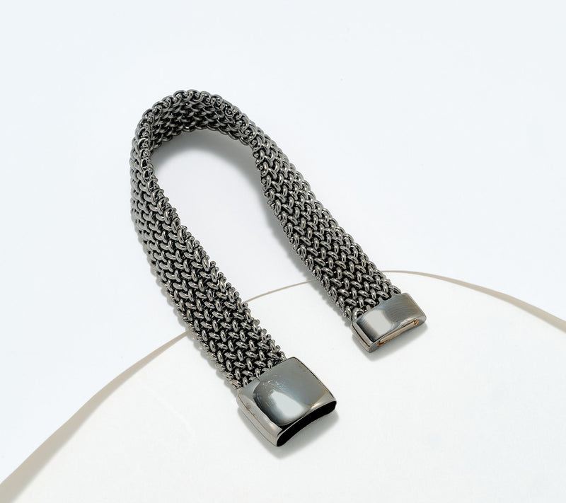 David Markstein Bronze Italian Tessuto Magnetic Bracelet — View 9