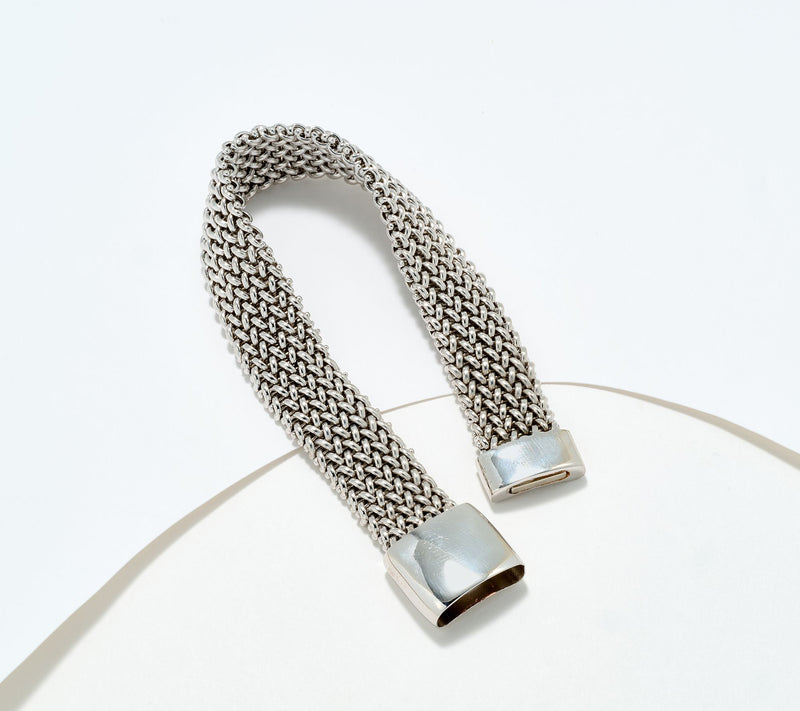 David Markstein Bronze Italian Tessuto Magnetic Bracelet — View 12