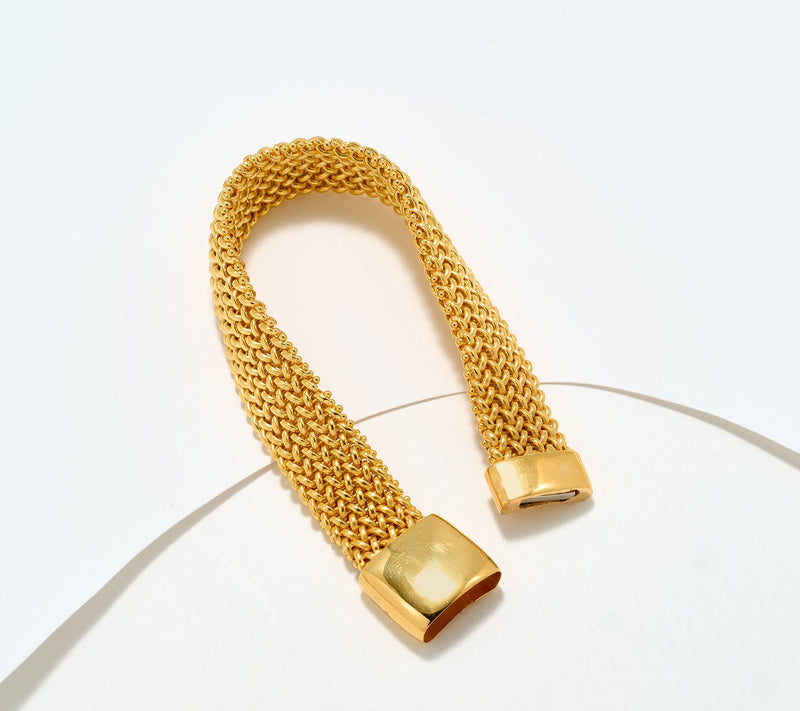 David Markstein Bronze Italian Tessuto Magnetic Bracelet — Main view