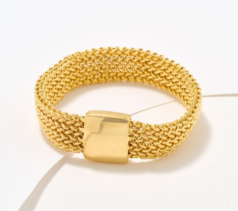 David Markstein Bronze Italian Tessuto Magnetic Bracelet — View 2