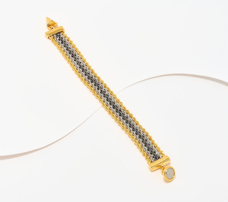 David Markstein Bronze Multi- Strand Rope Bracelet with Magnetic Clasp — View 5