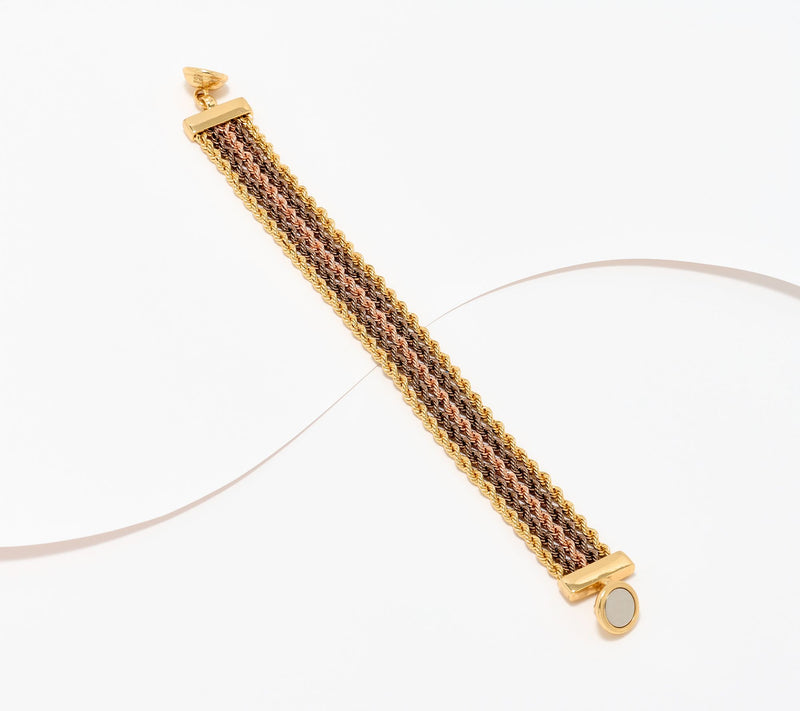 David Markstein Bronze Multi- Strand Rope Bracelet with Magnetic Clasp — View 7