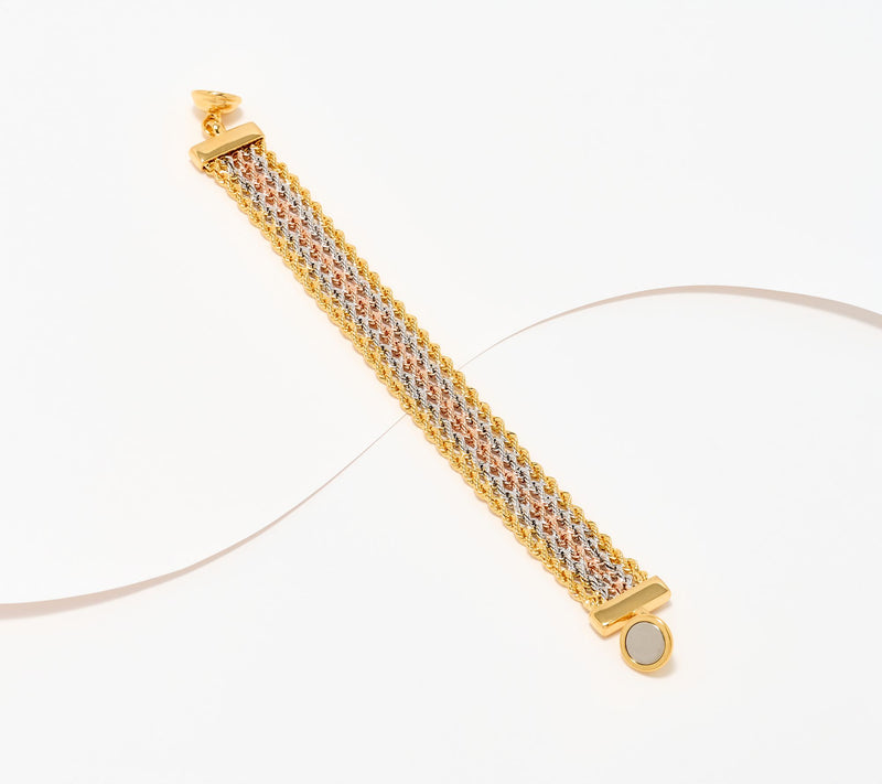 David Markstein Bronze Multi- Strand Rope Bracelet with Magnetic Clasp — View 9