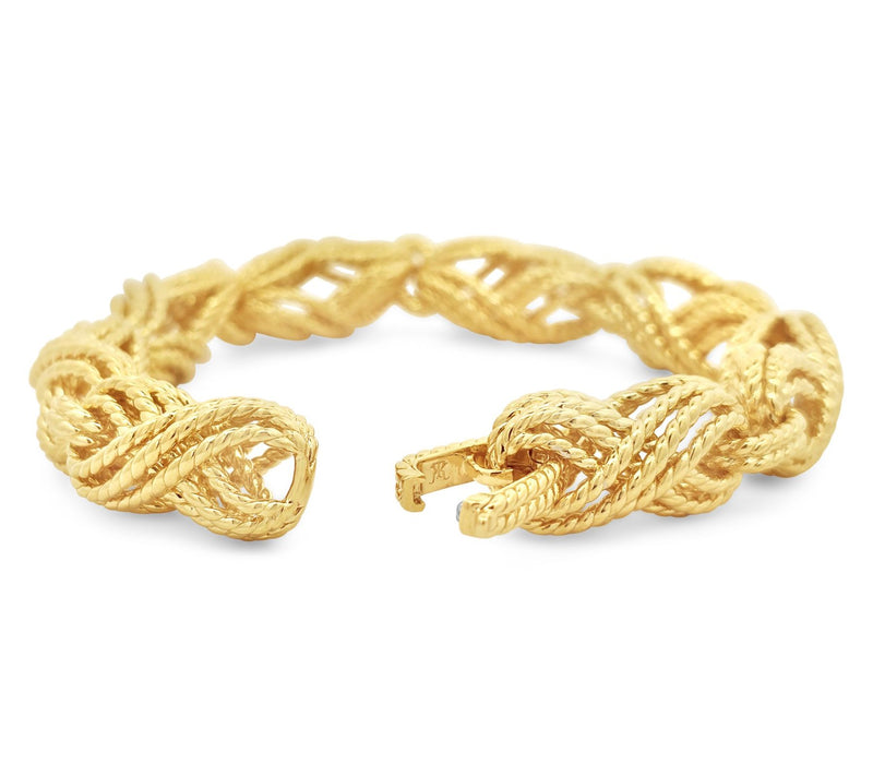 Tiffany Kay Sterling 14K Gold Clad Eyelit LinkBracelet — View 4