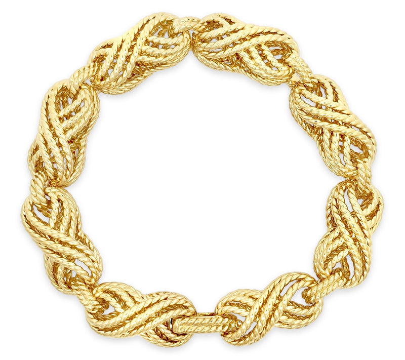 Tiffany Kay Sterling 14K Gold Clad Eyelit LinkBracelet — View 3