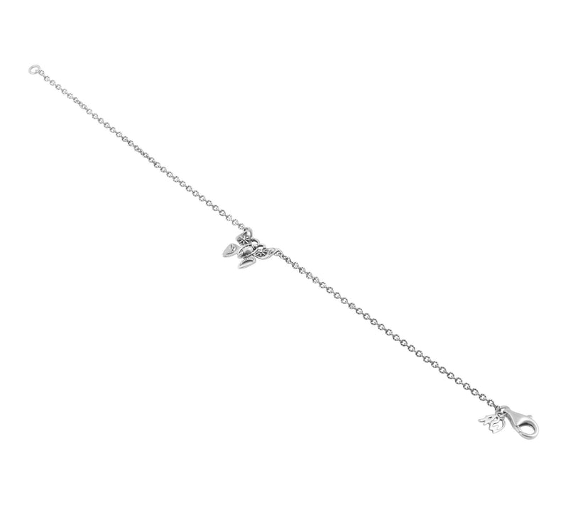 American West Sterling Silver Critter ButterflyAnkle Bracelet — View 4