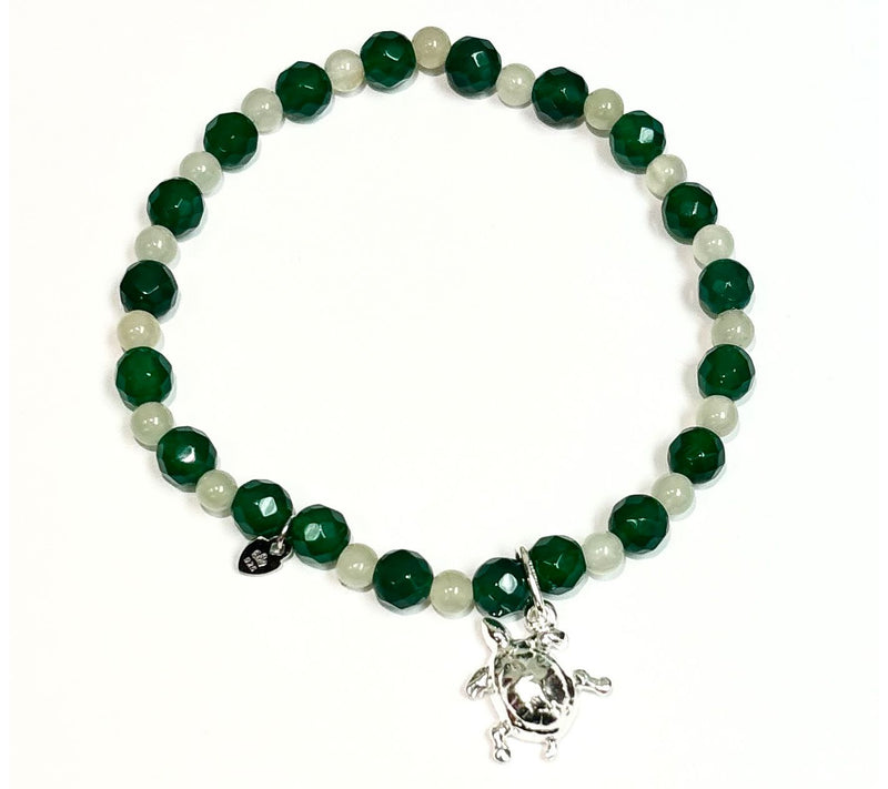 Alkeme Sterling Tide of Time Turtle Gemstone Bead Bracelet — View 4