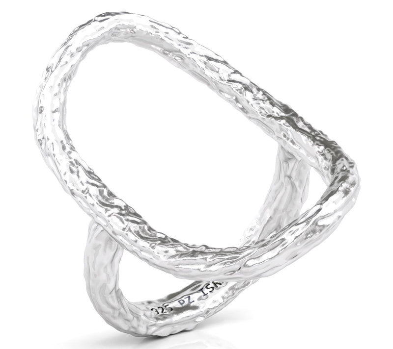 Or Paz Sterling Silver Elongated Oval Karma Ring — Main view