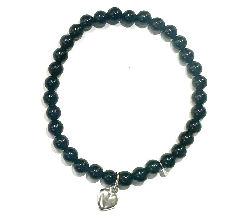 Alkeme Sterling Silver Onyx Charm Bracelet — Main view