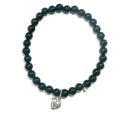 Alkeme Sterling Silver Onyx Charm Bracelet — View 10