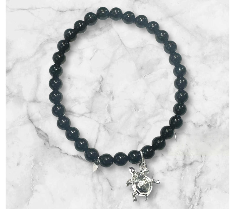 Alkeme Sterling Silver Onyx Charm Bracelet — View 7