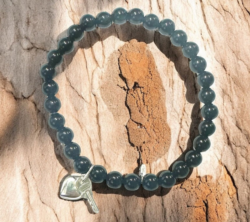 Alkeme Sterling Silver Onyx Charm Bracelet — View 3