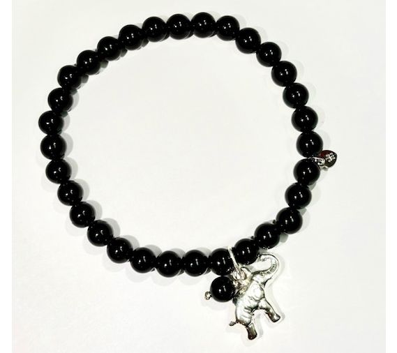 Alkeme Sterling Silver Onyx Charm Bracelet — View 20