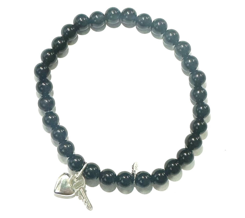 Alkeme Sterling Silver Onyx Charm Bracelet — View 22