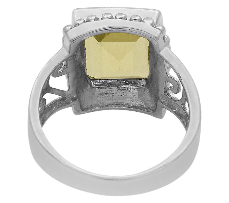 Affinity Gems Lemon Quartz Cocktail Ring, Sterling Silver — View 3