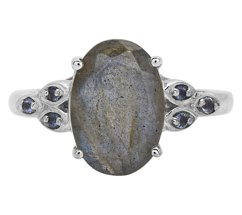 Affinity Gems Labradorite & Iolite Ring, Sterling Silver — View 2