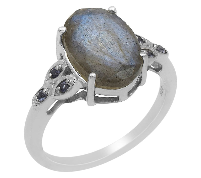 Affinity Gems Labradorite & Iolite Ring, Sterling Silver — View 8