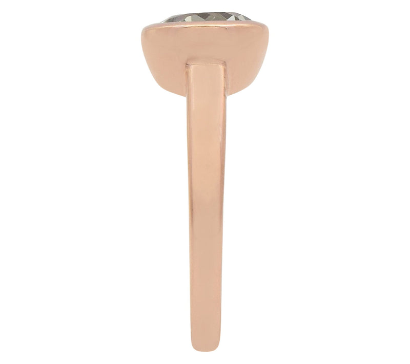 Affinity Gems Prasiolite Solitaire Ring, 14K Rose Gold Plated — View 4
