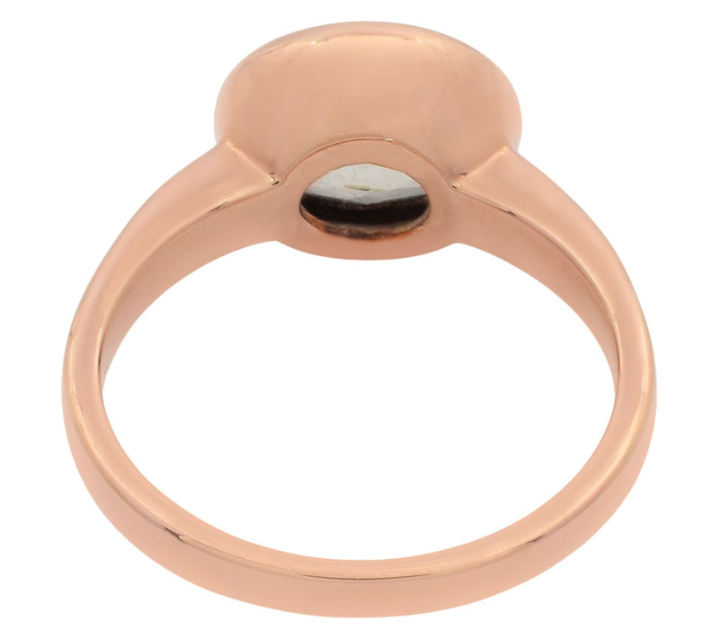 Affinity Gems Prasiolite Solitaire Ring, 14K Rose Gold Plated — View 3
