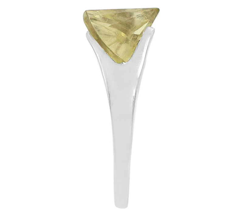 Affinity Gems Lemon Quartz Solitaire Ring, Sterling — View 4