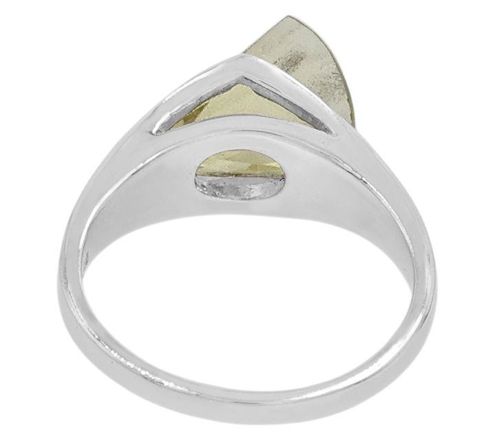 Affinity Gems Lemon Quartz Solitaire Ring, Sterling — View 3
